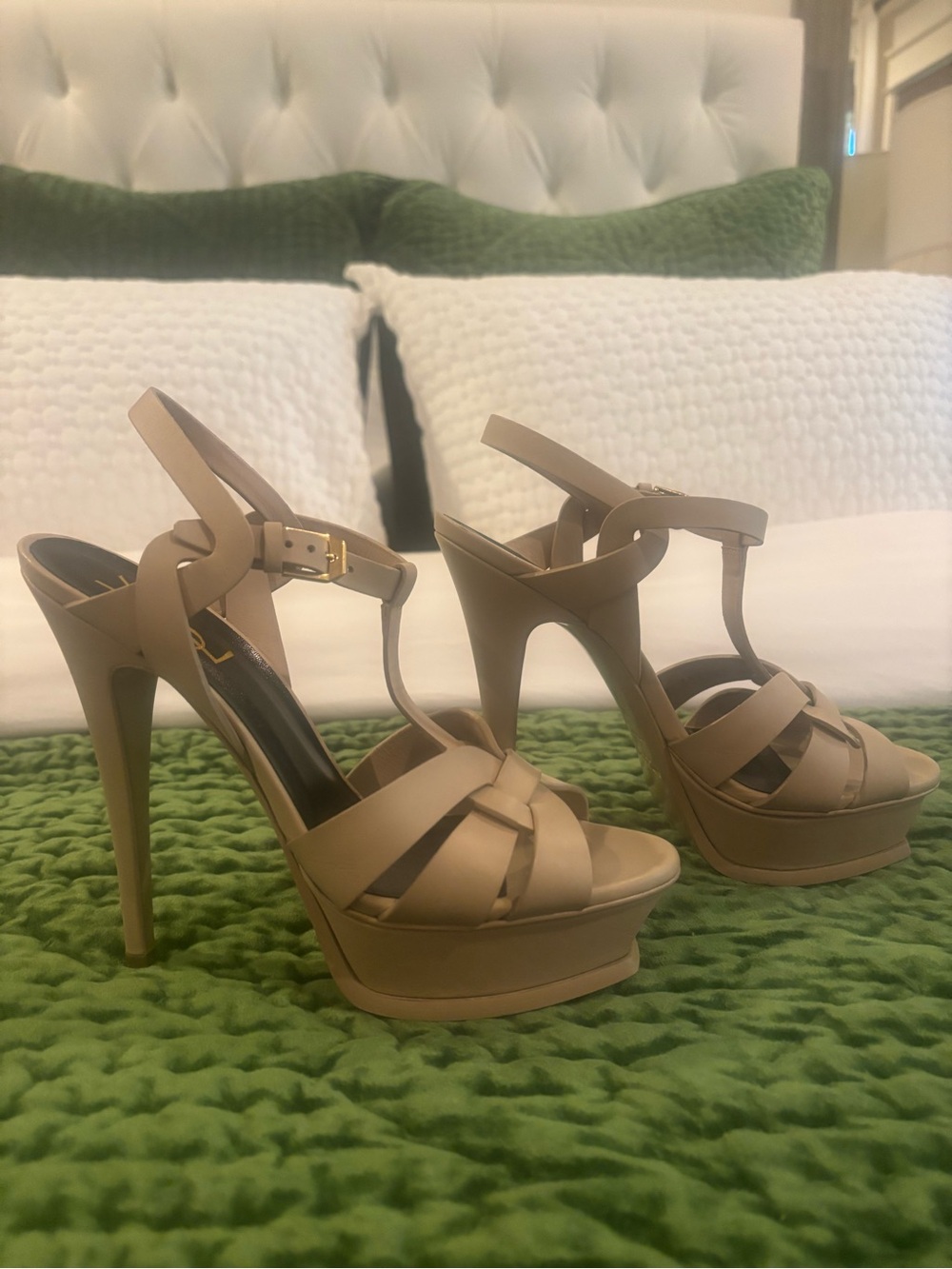 Saint Laurent Tribute 105 Nude Heel SZ 38.5 - Picture 5 of 9
